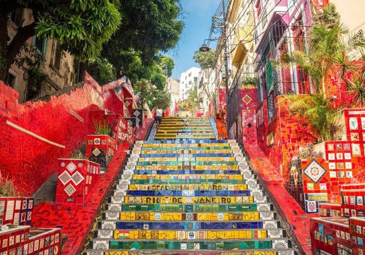 Selarón Steps (Escadaria Selarón), Rio de Janeiro, RJ, Brazil